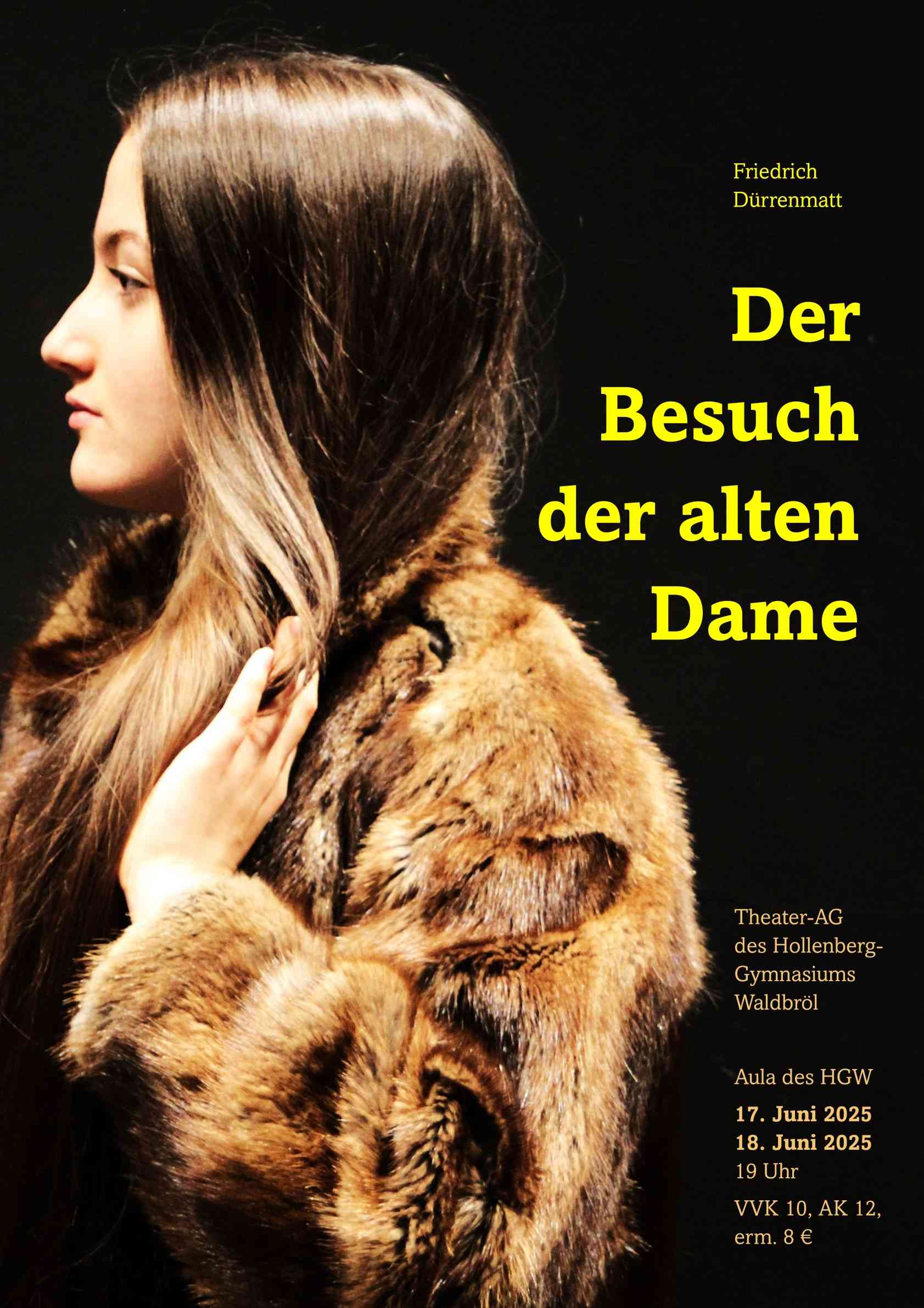 Plakat Besuch der alten Dame HGW a
